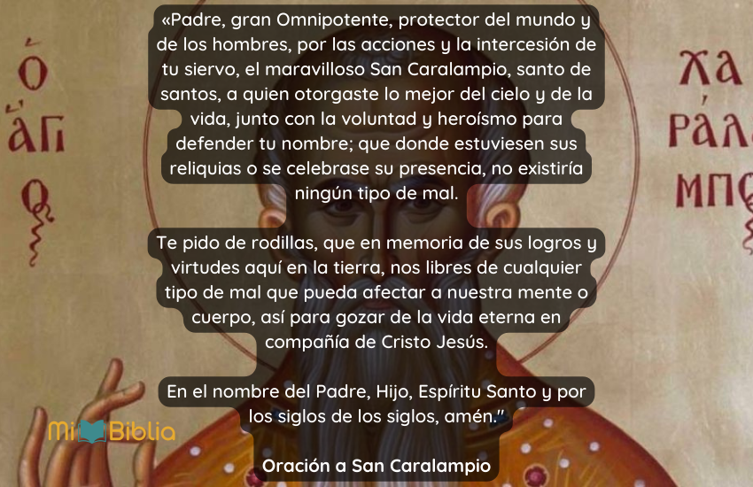 Oración a San Caralampio