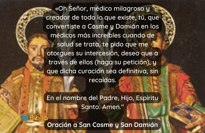 Oración a San Cosme y San Damián