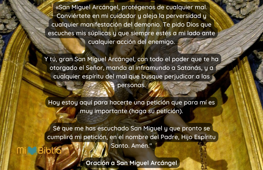 Oración a San Miguel Arcángel