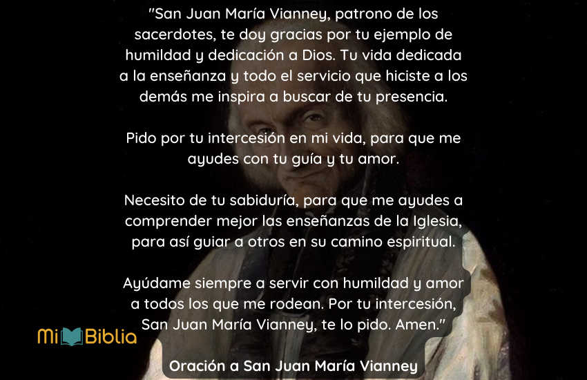 Oración a San Juan María Vianney