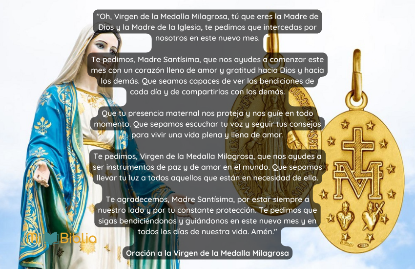 Oración a la Virgen de la Medalla Milagrosa