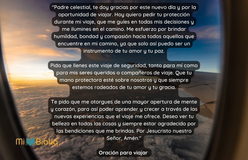 Oración para viajar