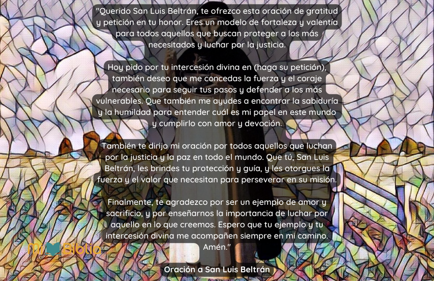 Oración a San Luis Beltrán