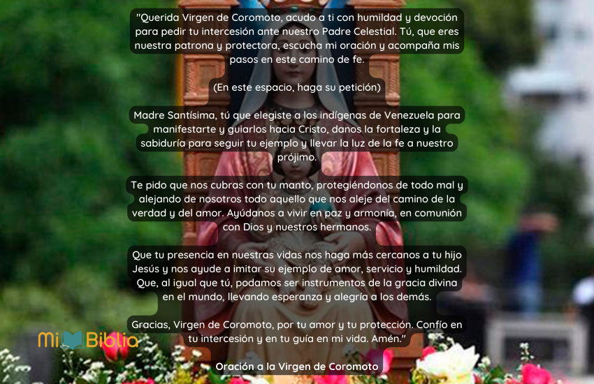 Oración a la Virgen de Coromoto