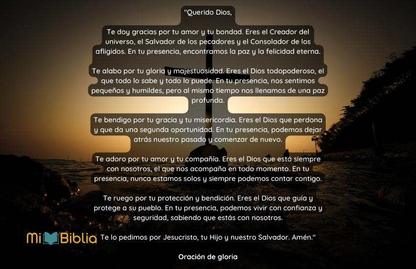 Oración de gloria