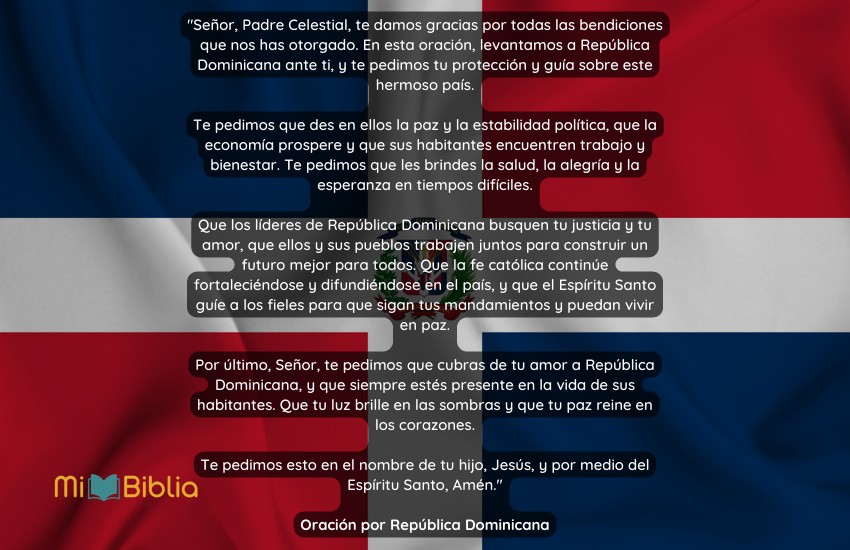 Oración por República Dominicana