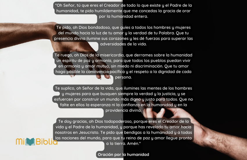 Oración por la humanidad