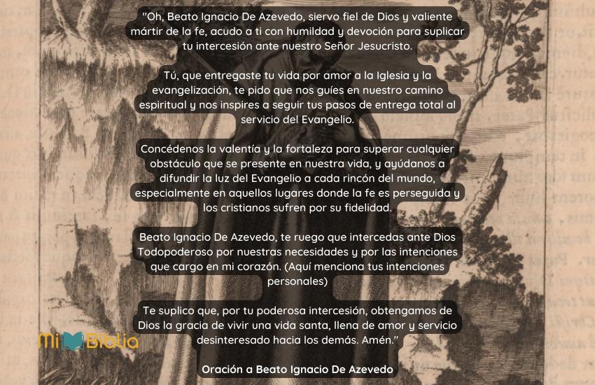 Oración a Beato Ignacio De Azevedo