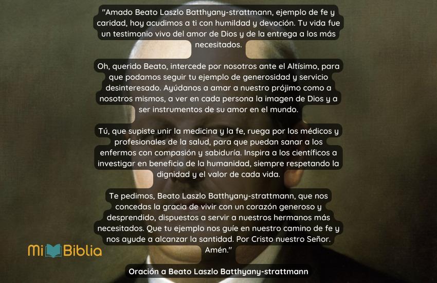 Oración a Beato Laszlo Batthyany-strattmann