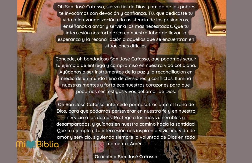 Oración a San José Cafasso