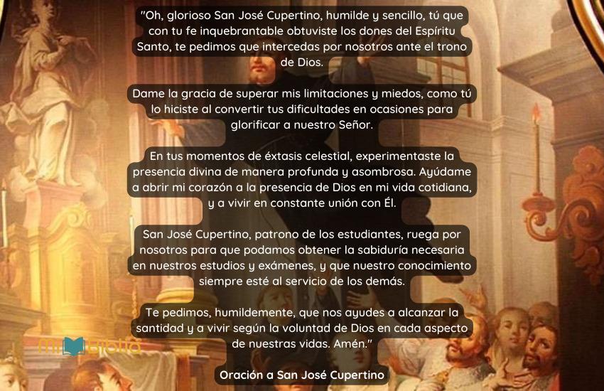 Oración a San José Cupertino