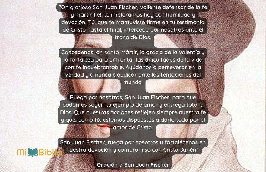 Oración a San Juan Fischer