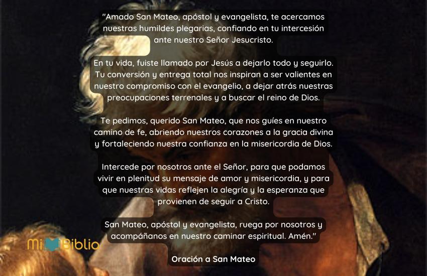 Oración a San Mateo Apóstol