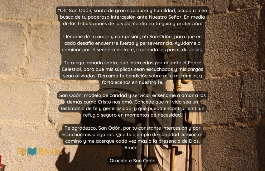 Oración a San Odón