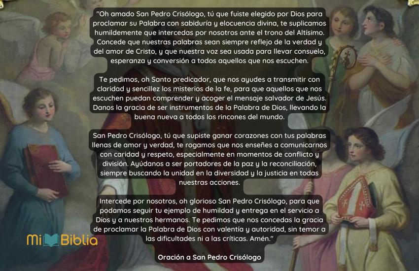 Oración a San Pedro Crisólogo